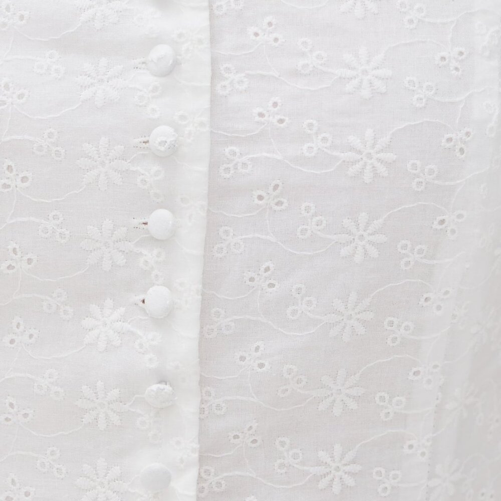 $205 NWT Runaway the Label Nevah Maxi Dress White Eyelet - Picture 4 of 5
